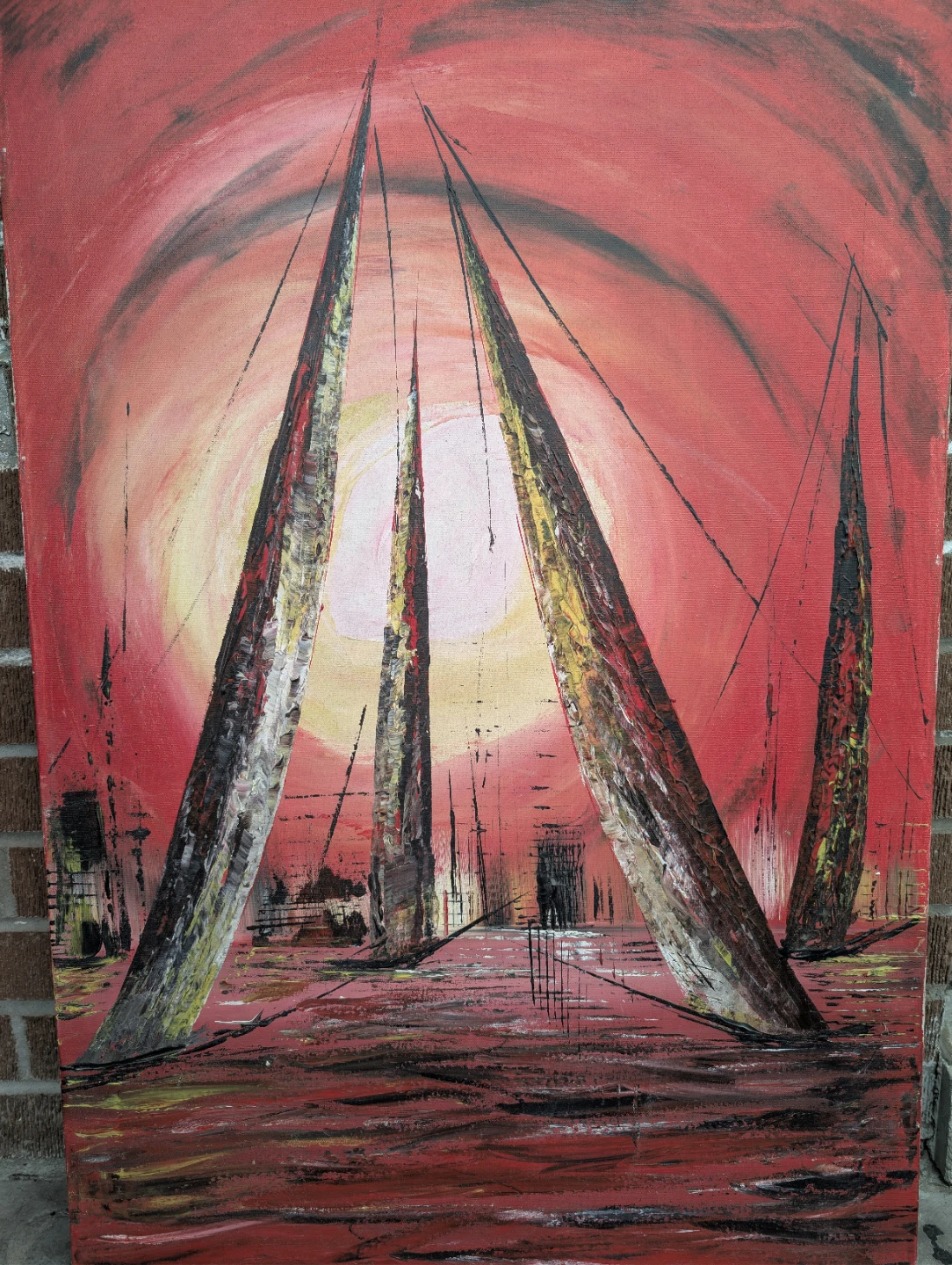 3 beautiful oil paintings and 3 pictures