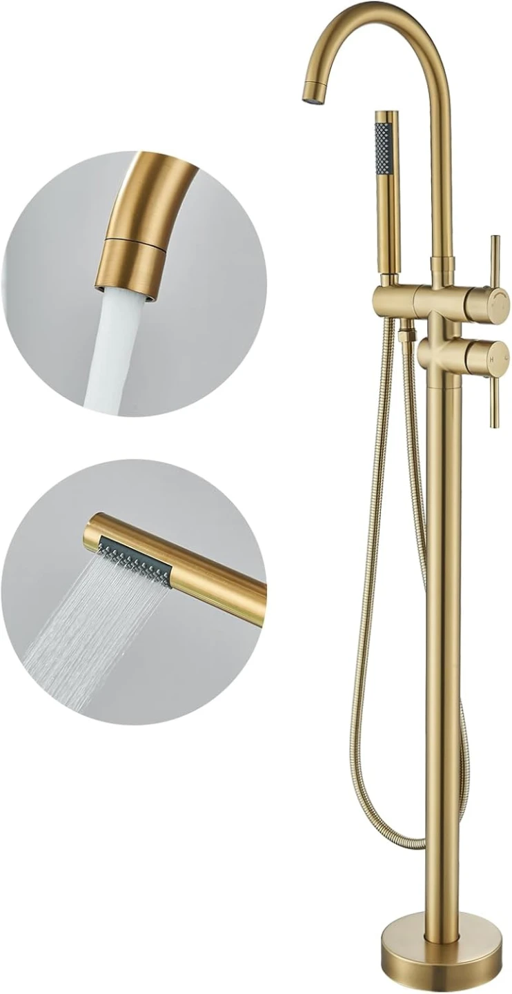 Floor Standing Bathtub Shower Faucet