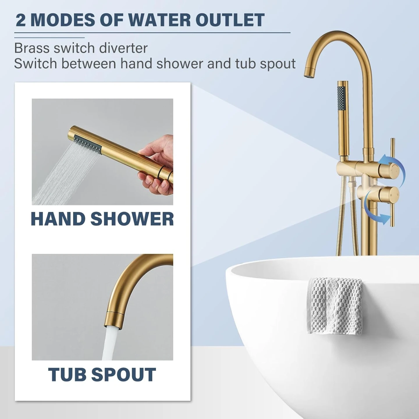 Floor Standing Bathtub Shower Faucet - photo 4
