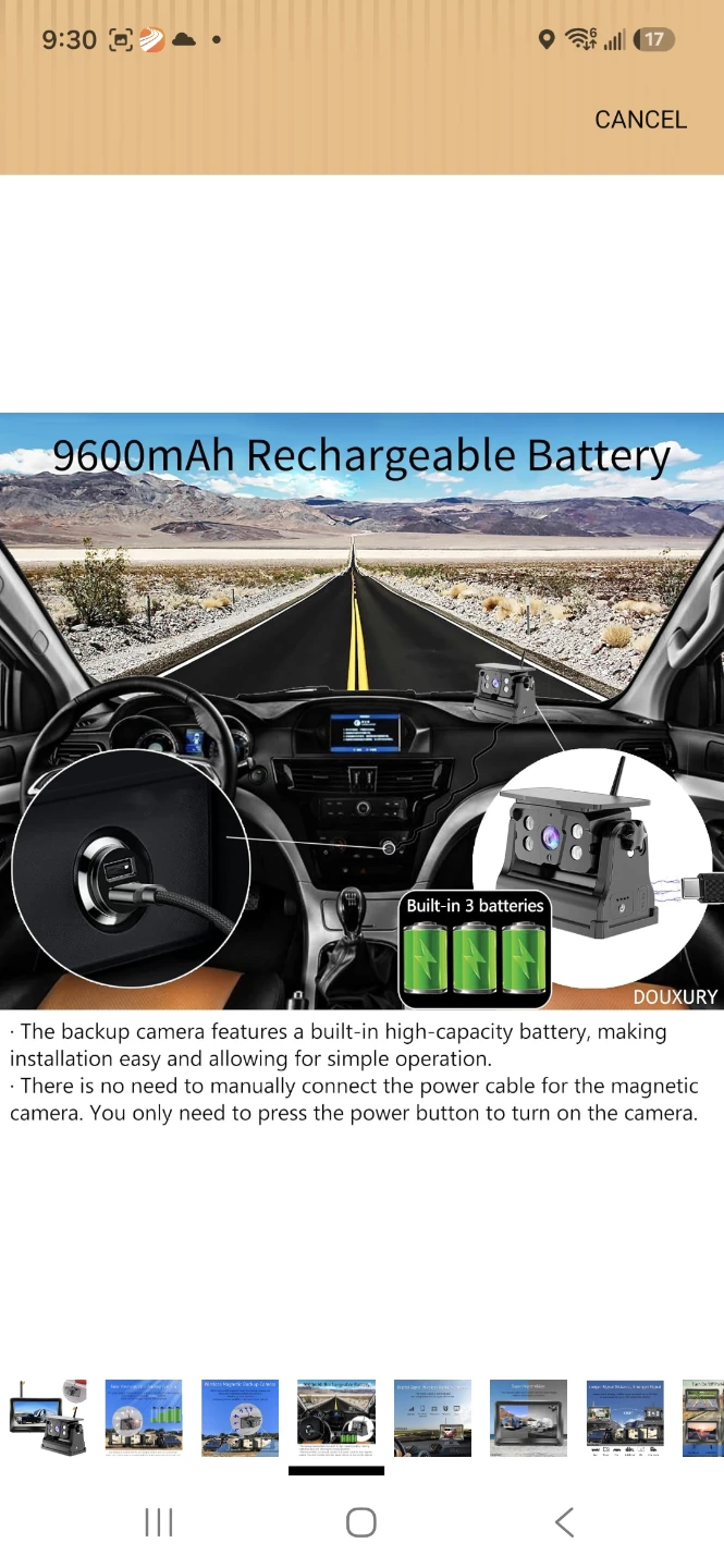 Wireless Magnetic Backup Camera System - photo 4