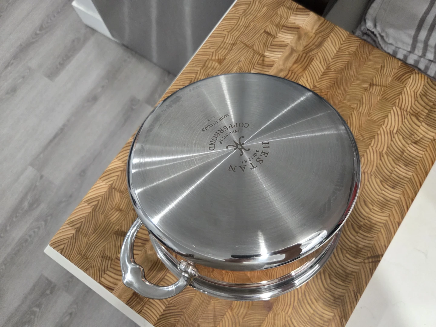 Hestan Copperbond Induction Stock Pot with Lid 3qt - photo 4