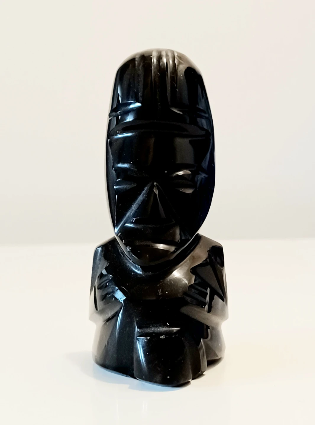 Hand Carved Obsidian Figurine