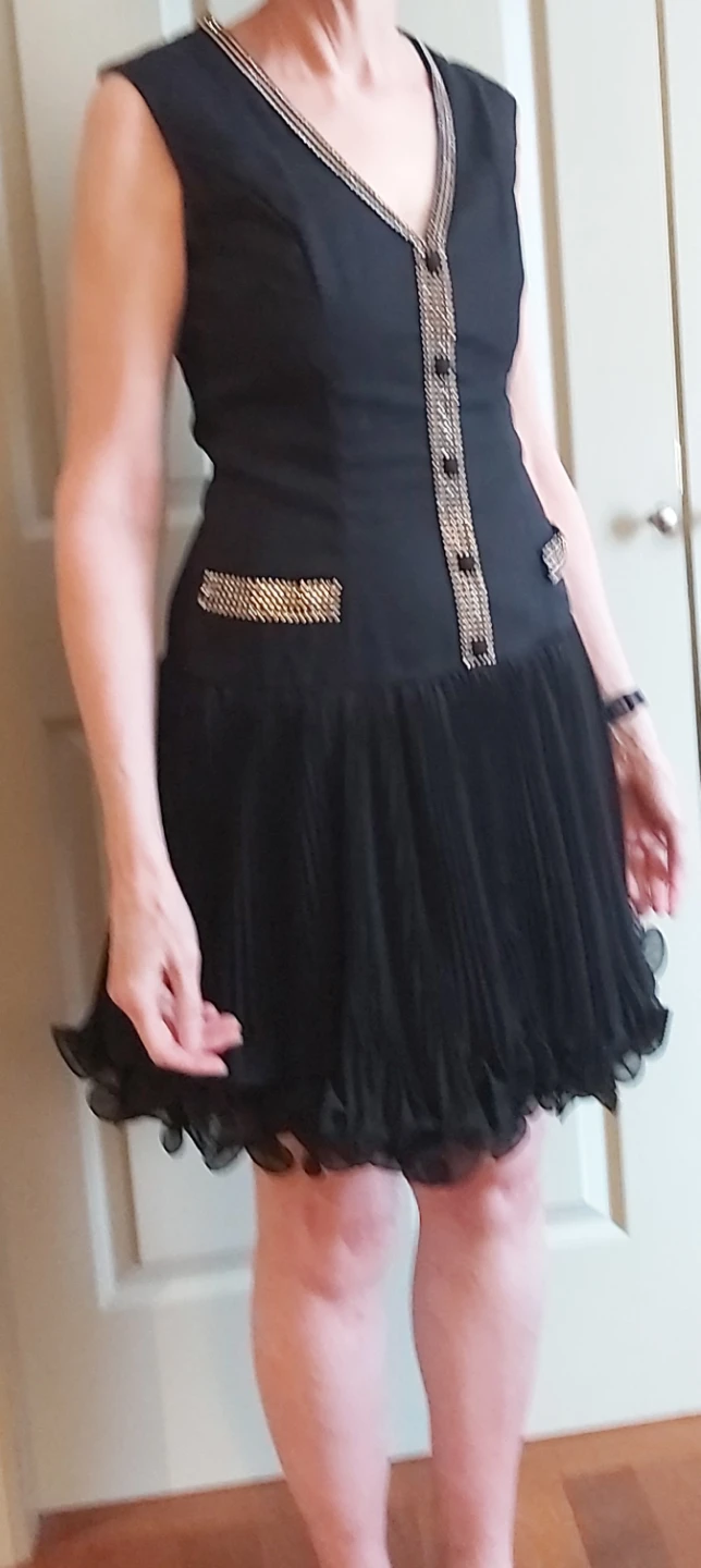 Black Sleeveless Embellished Dress - photo 3