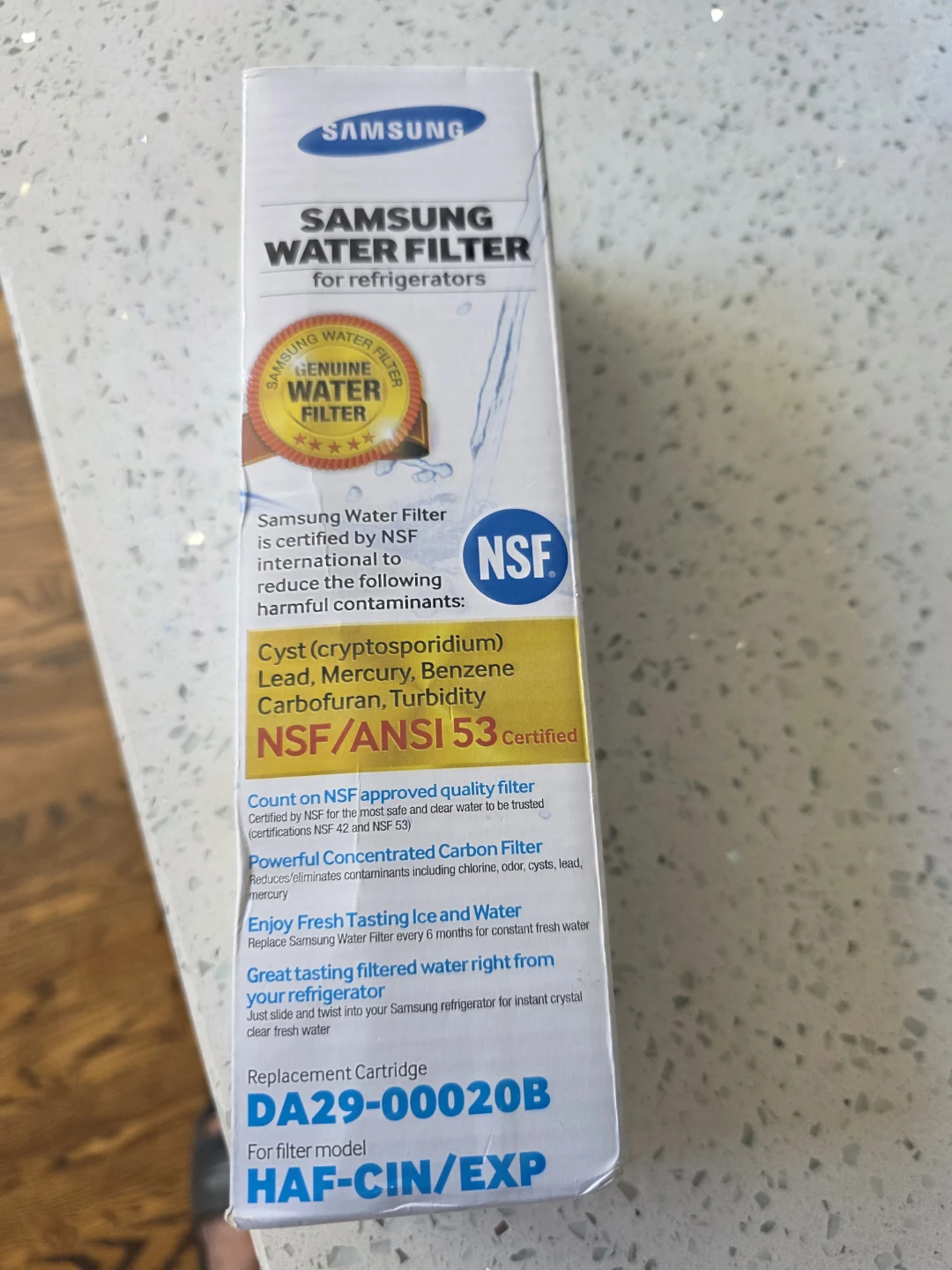 NEW Samsung Water Filter for Refrigerators DA29-00020B