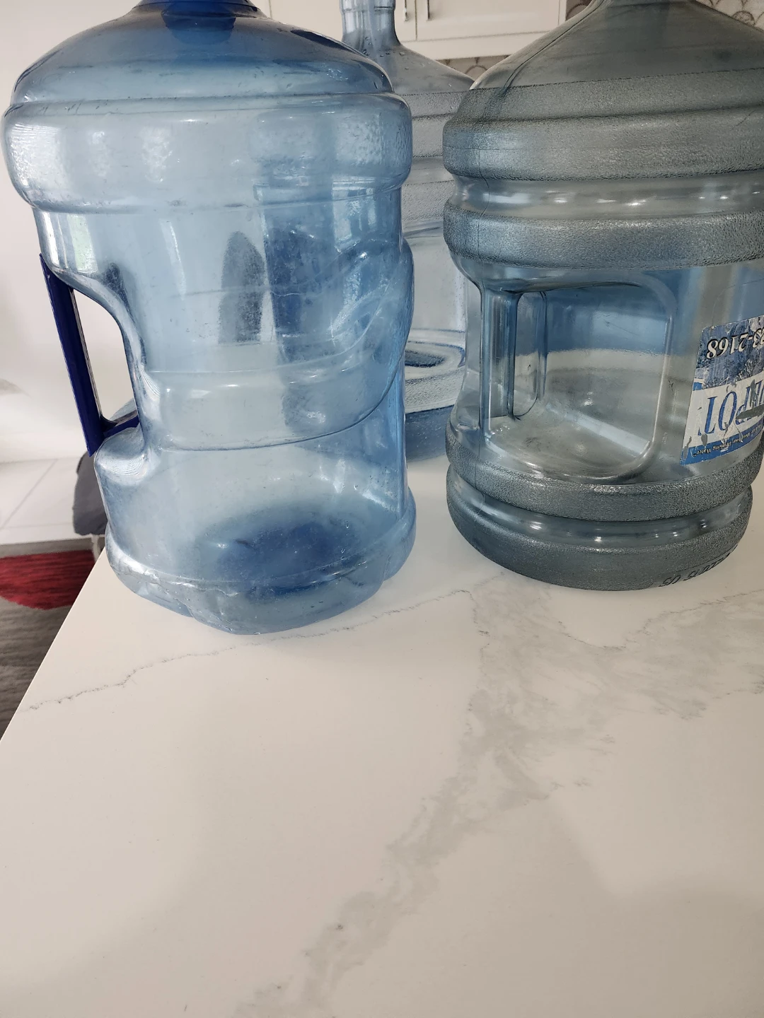 Blue Water Jugs with Handles