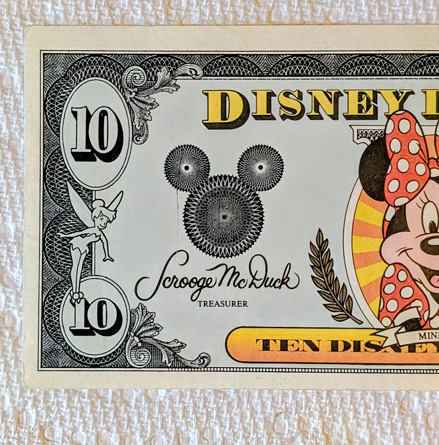 Vintage $10 Disney Dollars Series 1991 - photo 3