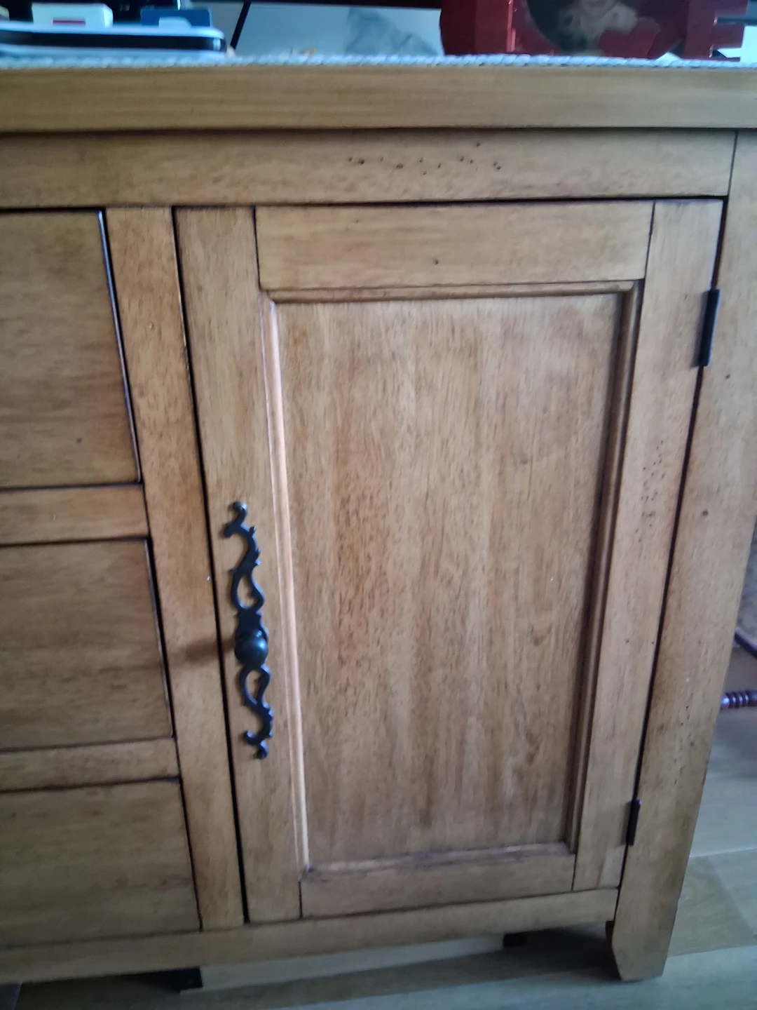 Wooden Sideboard Cabinet with Drawers and Doors - photo 3