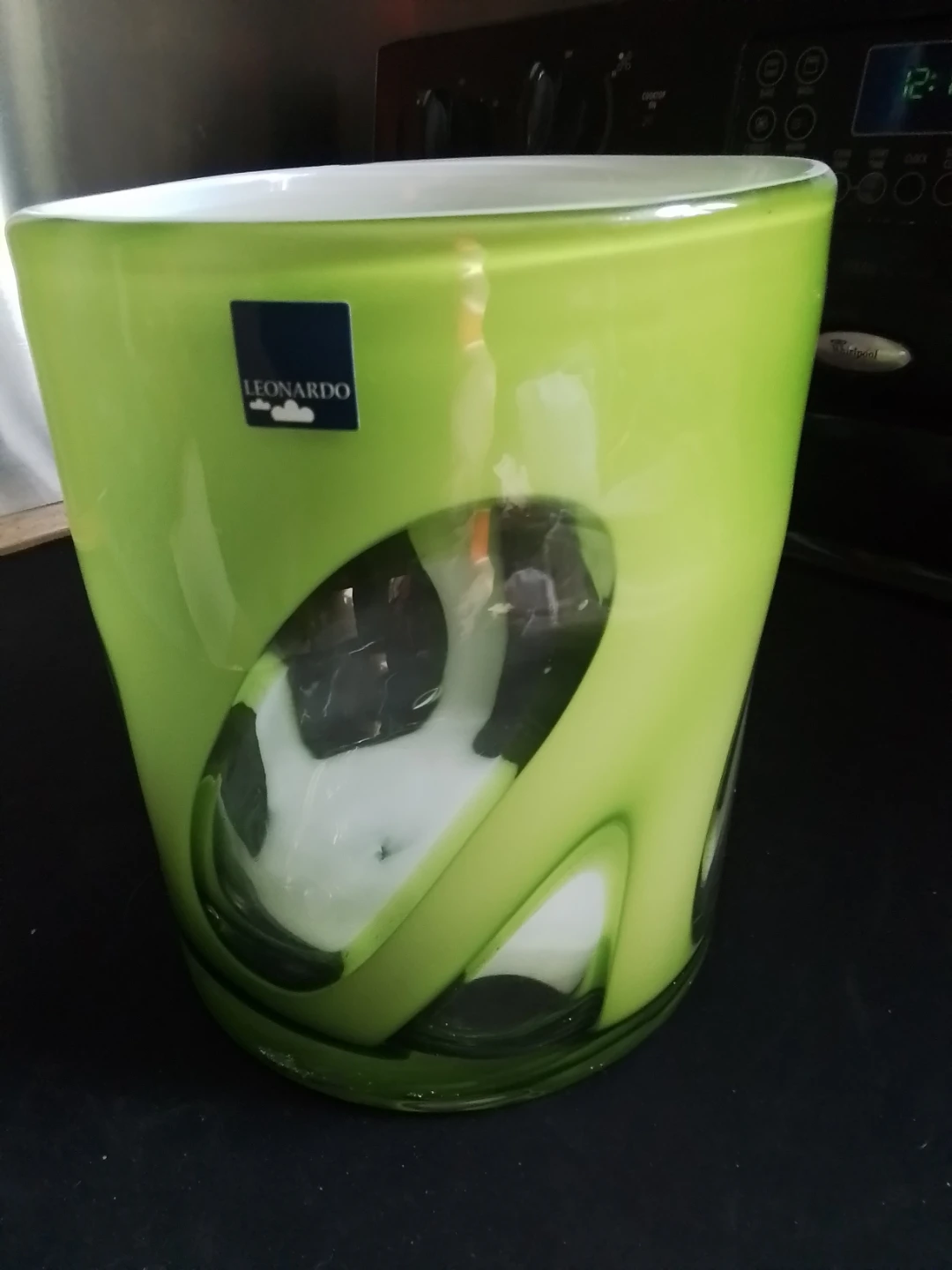 Leonardo Glass Vase Green White Germany - photo 2