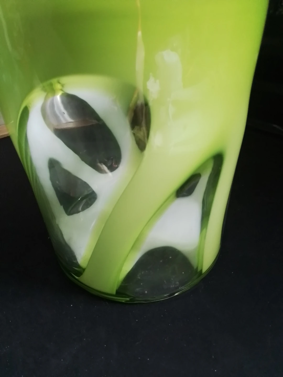 Leonardo Glass Vase Green White Germany - photo 3