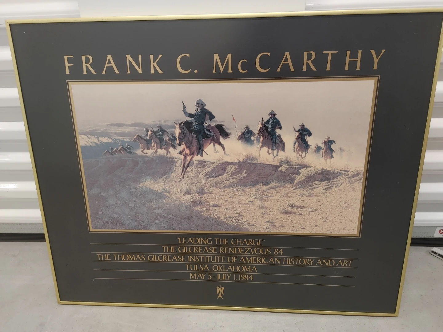 Frank C. McCarthy Leading the Charge Framed Art Print
