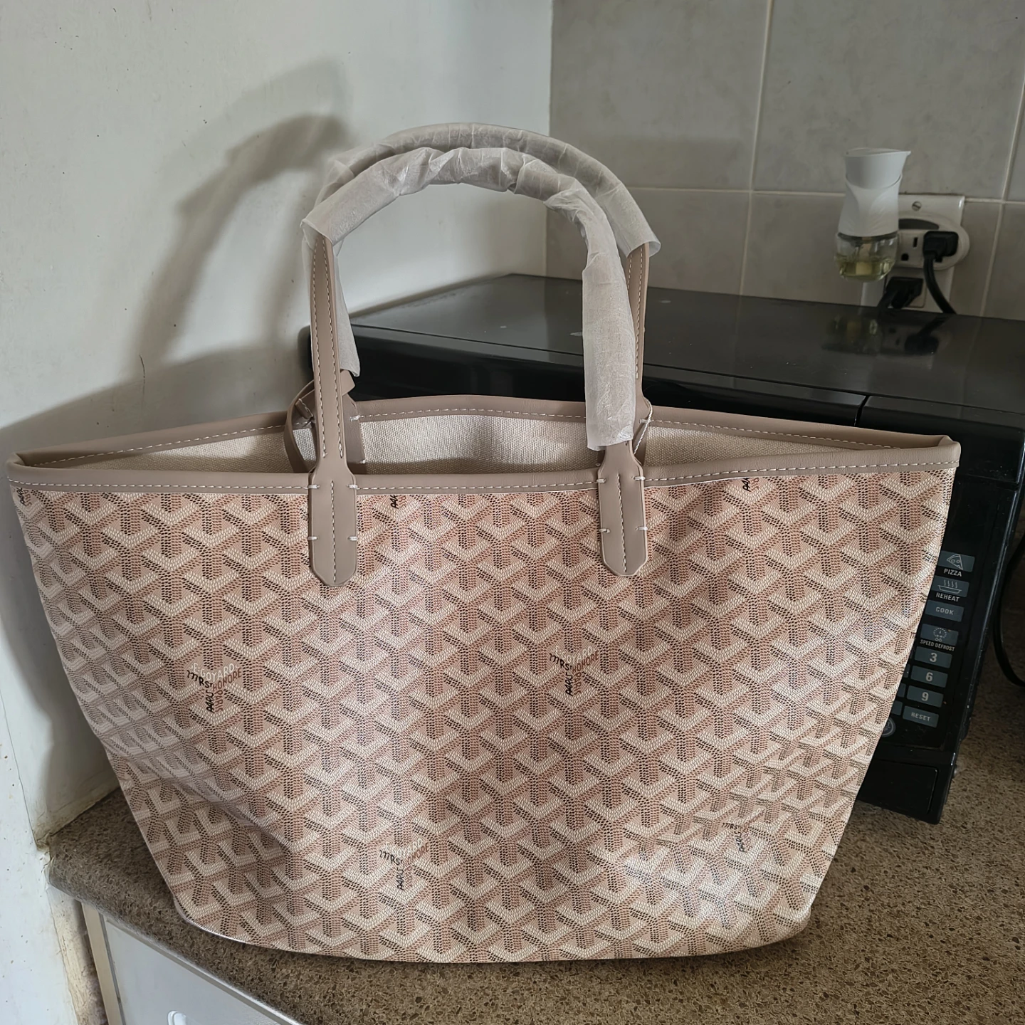 Khaki color tote bag brand new