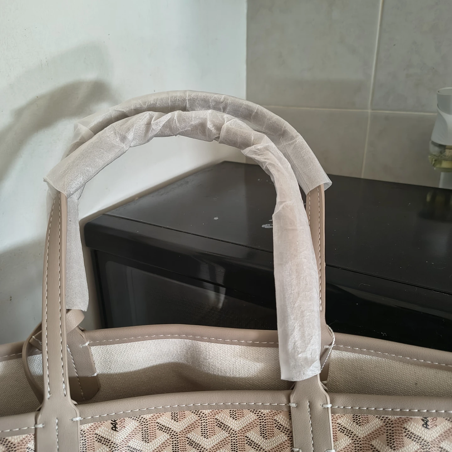 Khaki color tote bag brand new - photo 2