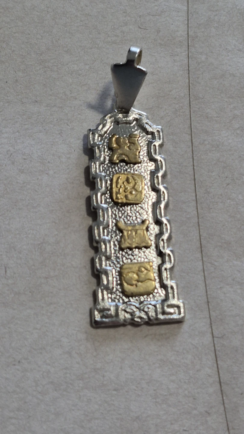 Mayan Calendar Pendant