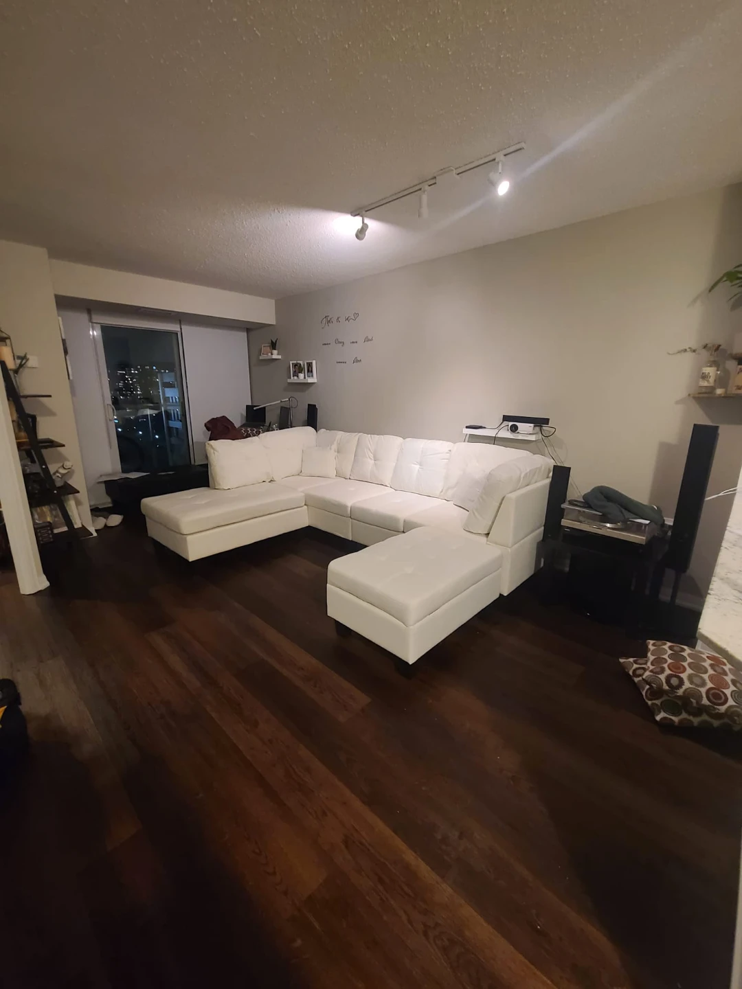 White U-Shaped Sectional Sofa