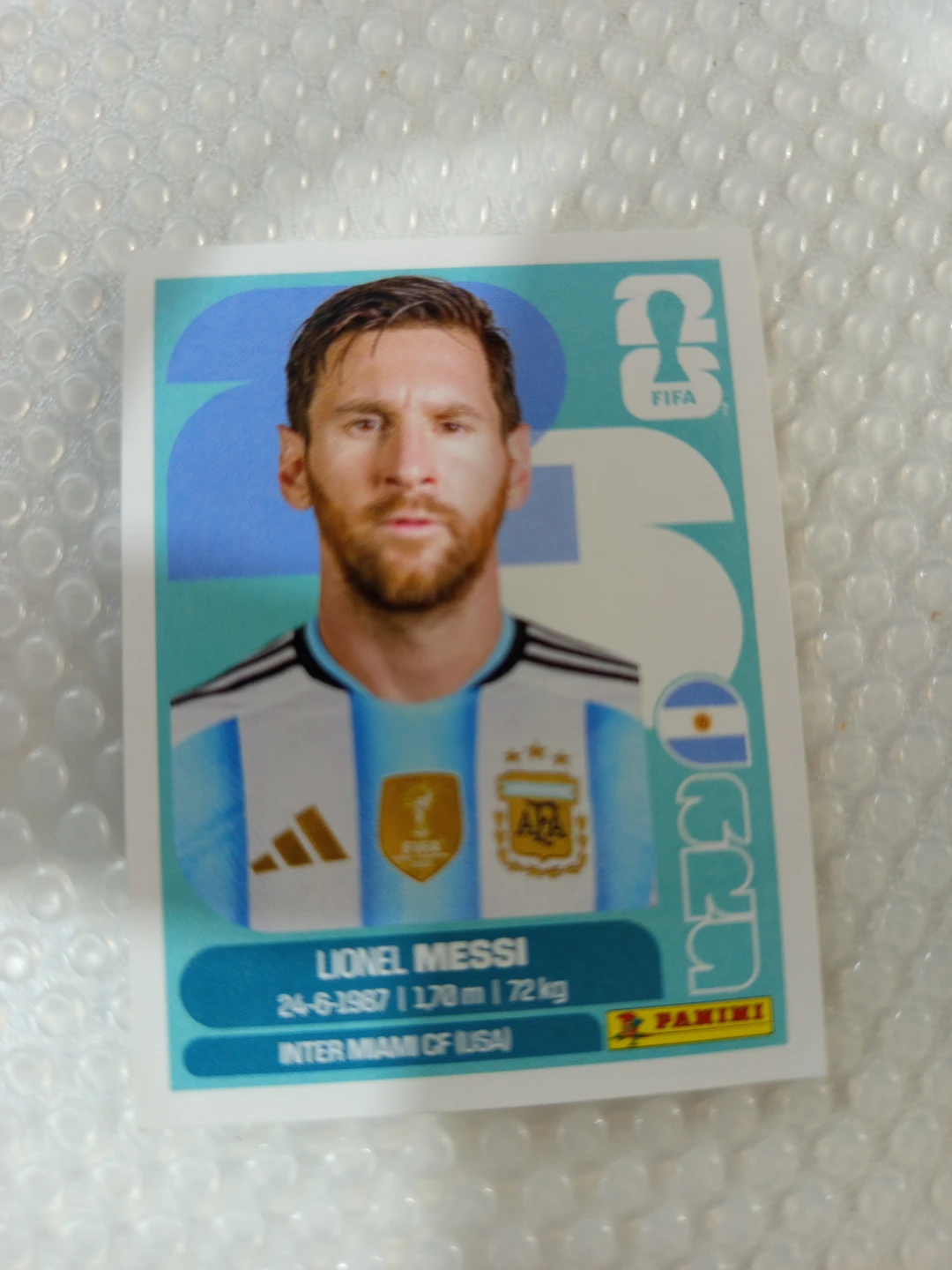 Lionel Messi Panini Sticker