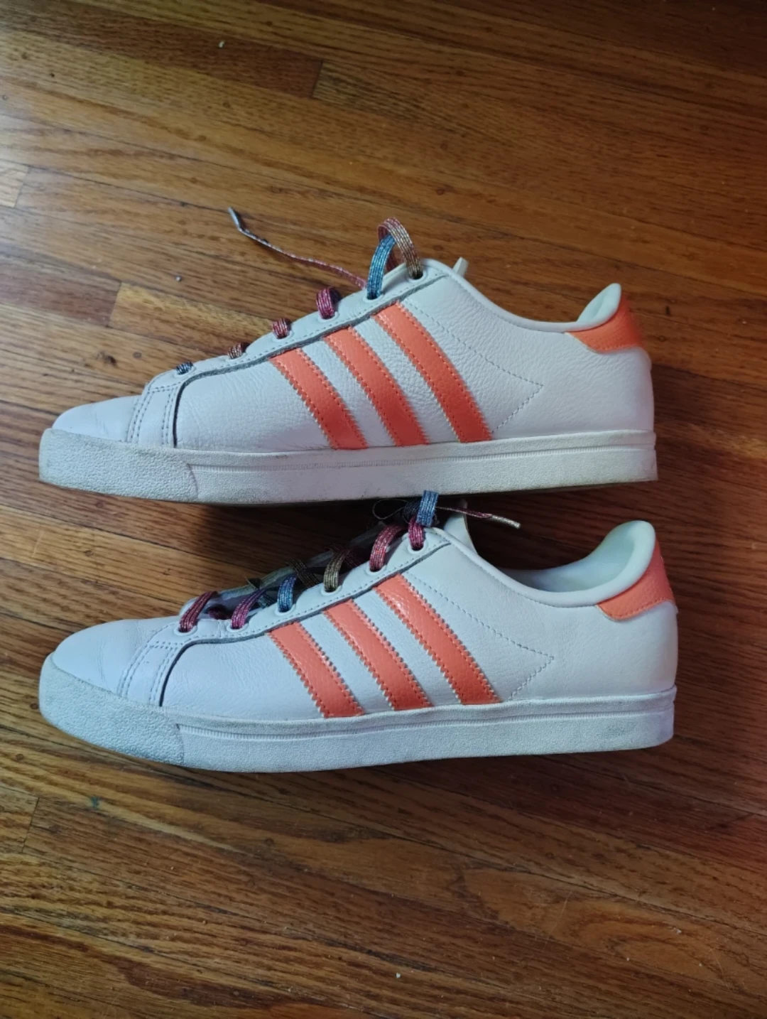 Adidas White & Orange Sneakers
