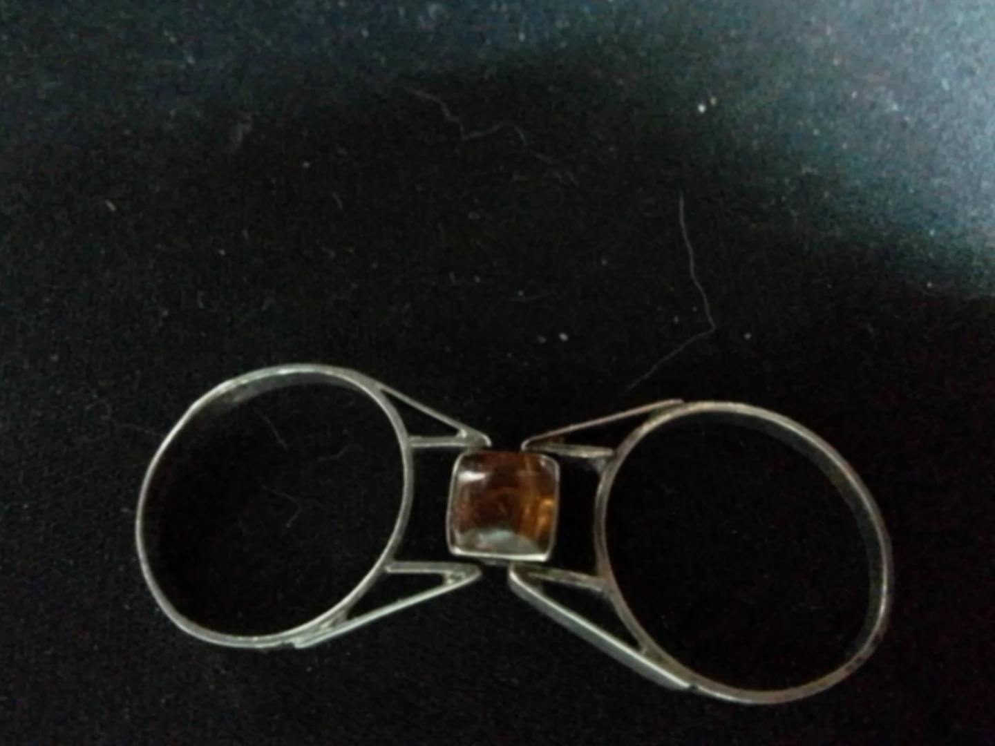 Vintage 925 Sterling Silver Modernist Interchangeable Ring Set - photo 2