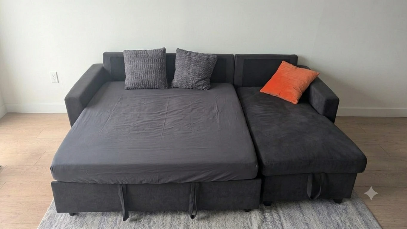Dark Grey Sectional Sofa Bed