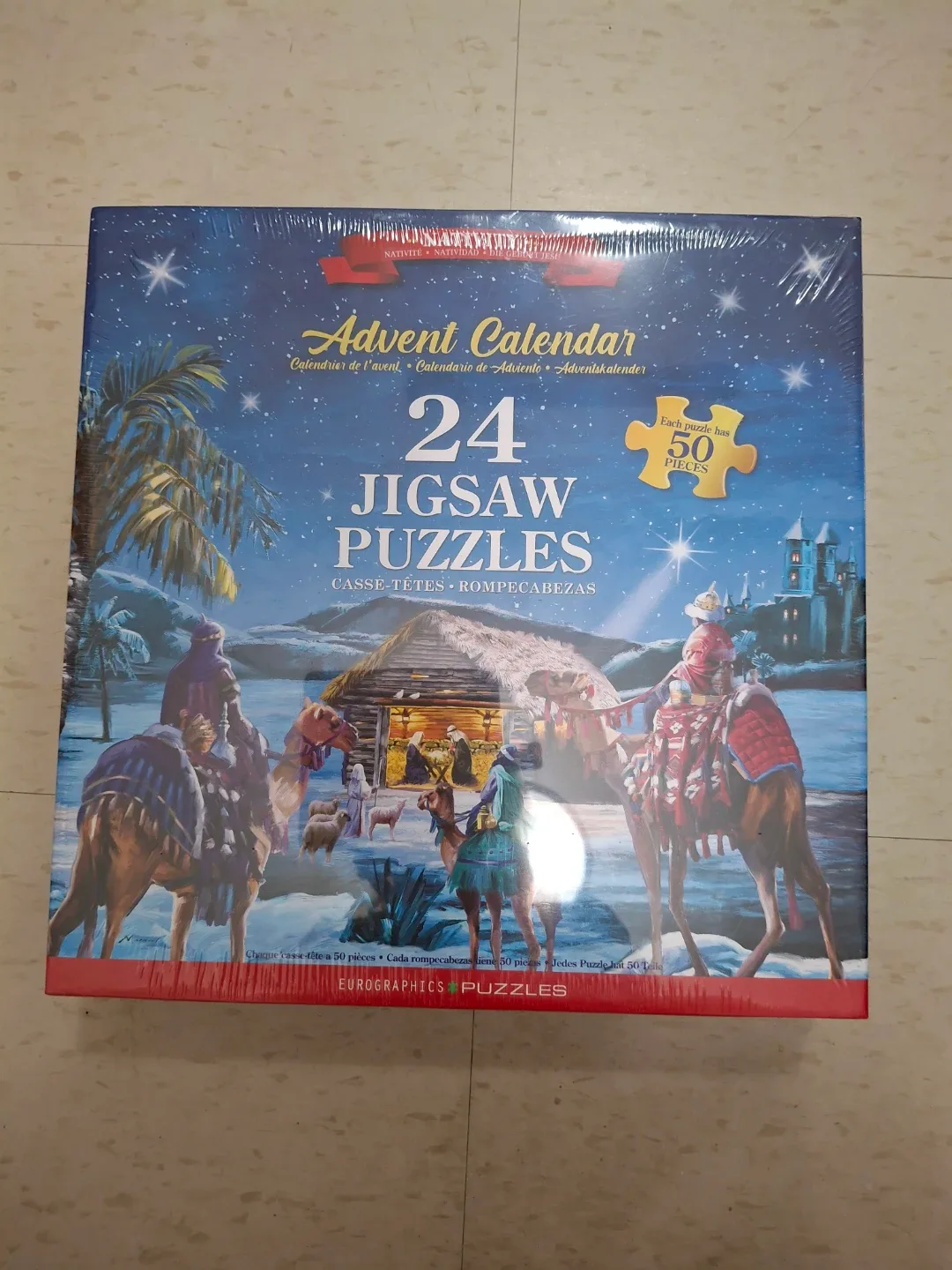 NATIVITY  Advent Calendar 24 Jigsaw Puzzles BNIB