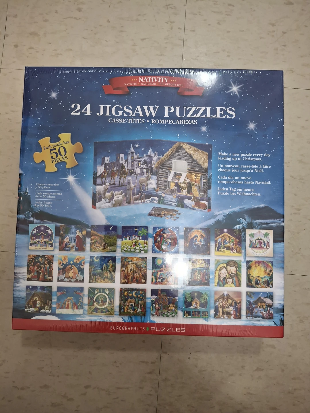 NATIVITY  Advent Calendar 24 Jigsaw Puzzles BNIB - photo 2