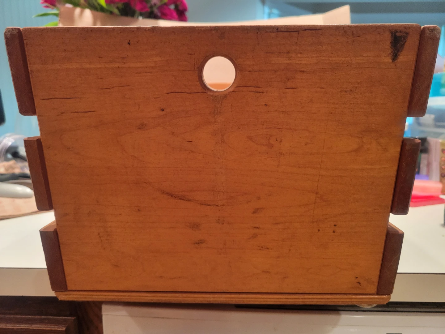 Vintage Wooden "Community" Crate - photo 2