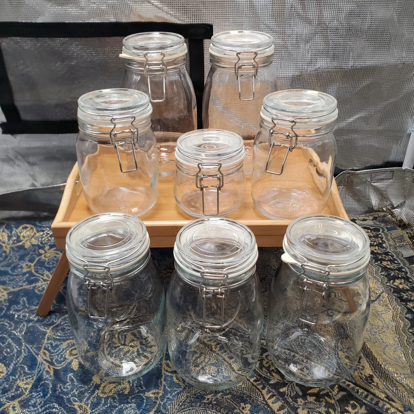 IKEA Glass Storage Jars with Lids