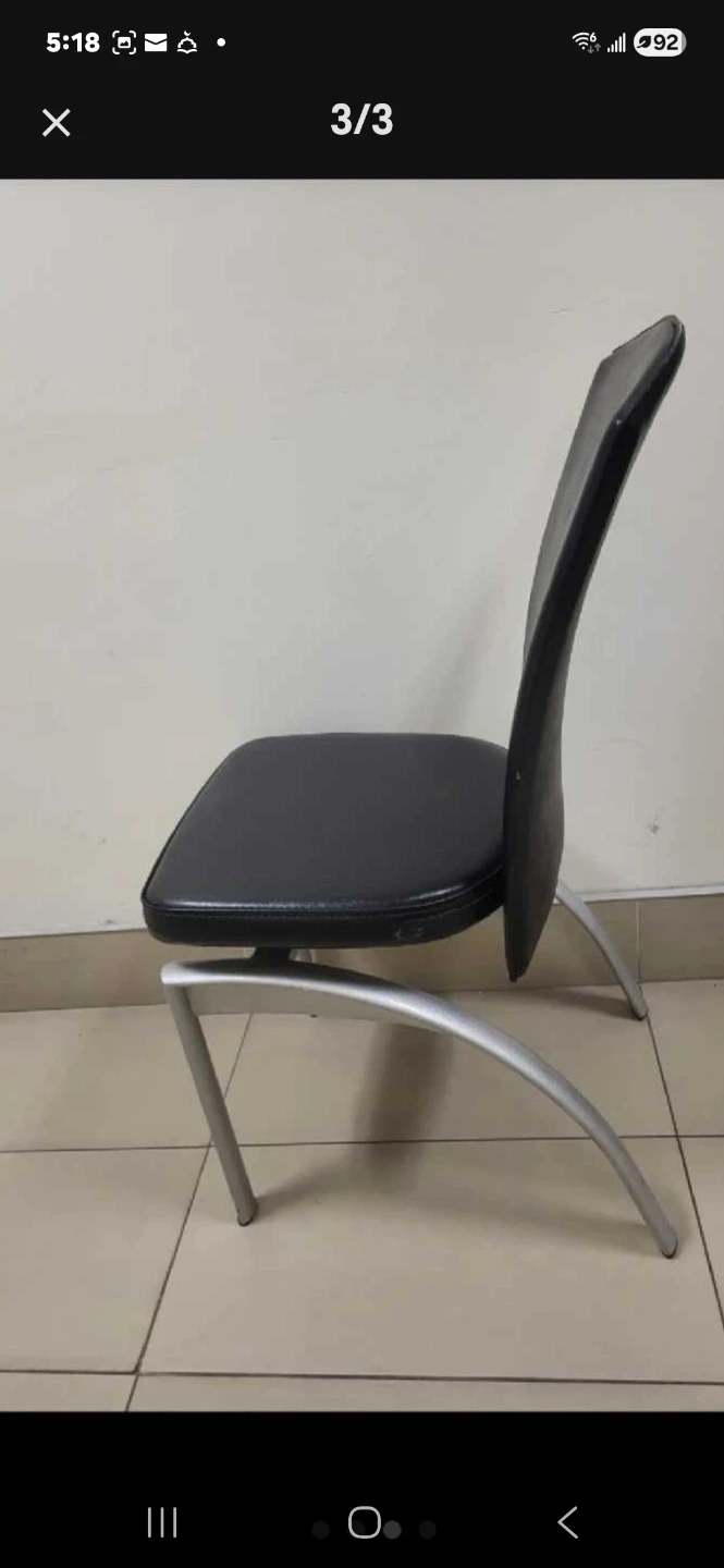 Sleek Modern Dining/Side Chair. Faux Leather - photo 3