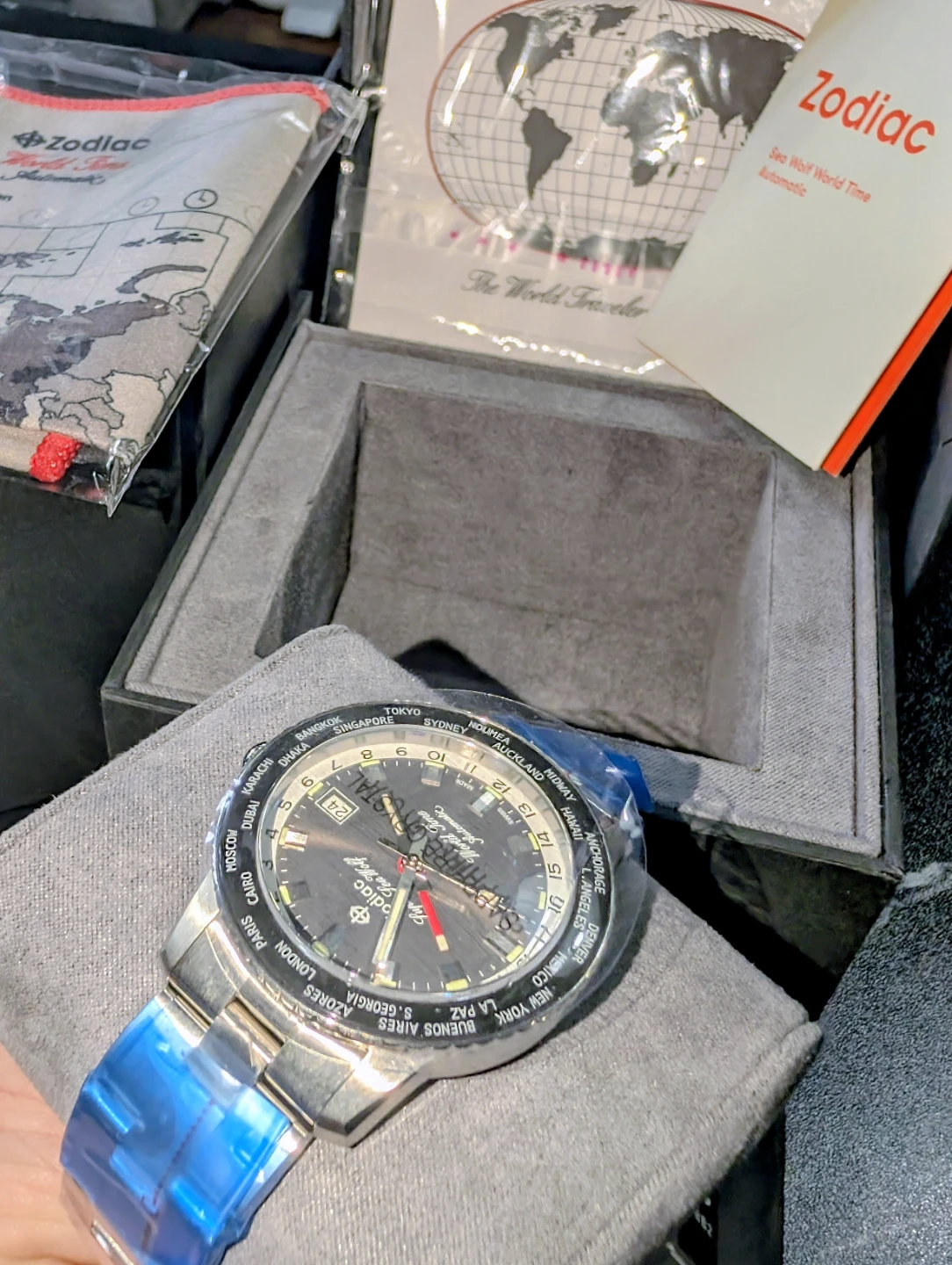 Zodiac Super Sea Wolf World Time Automatic Watch limited Edition - photo 5