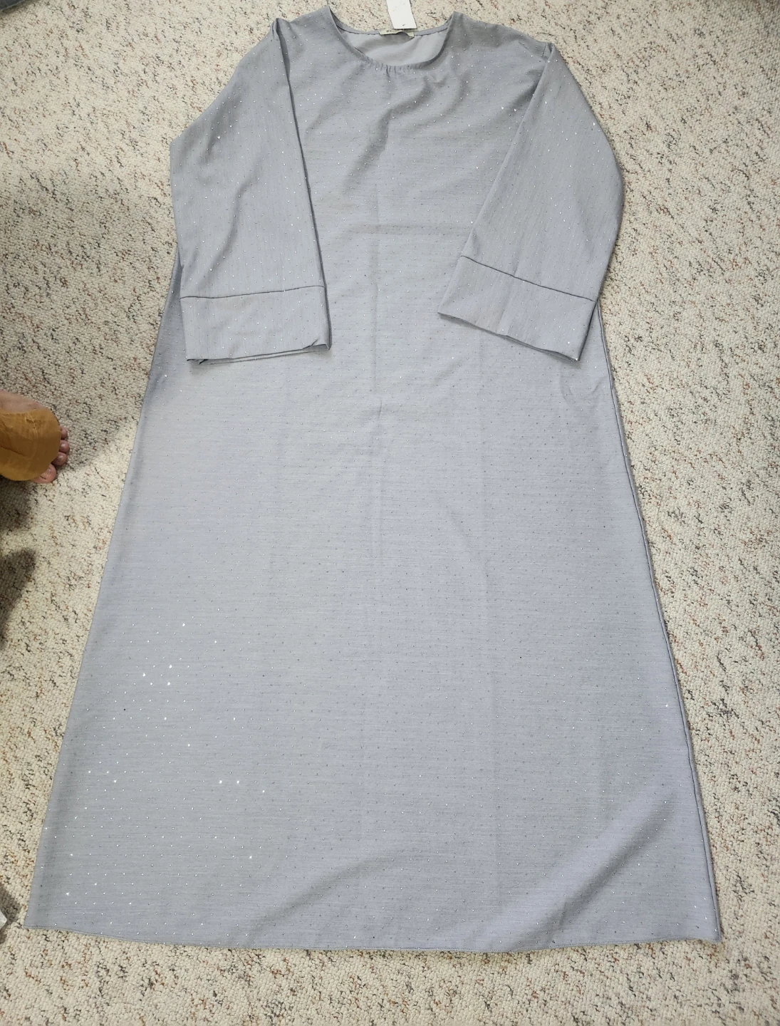Grey Sparkle Abaya - photo 2