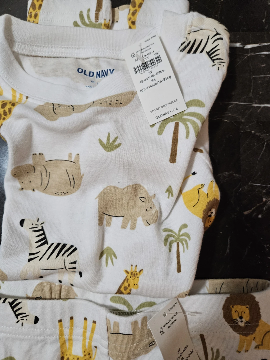 Old Navy Kids Pajama Set - Size  5T & 6T - photo 3