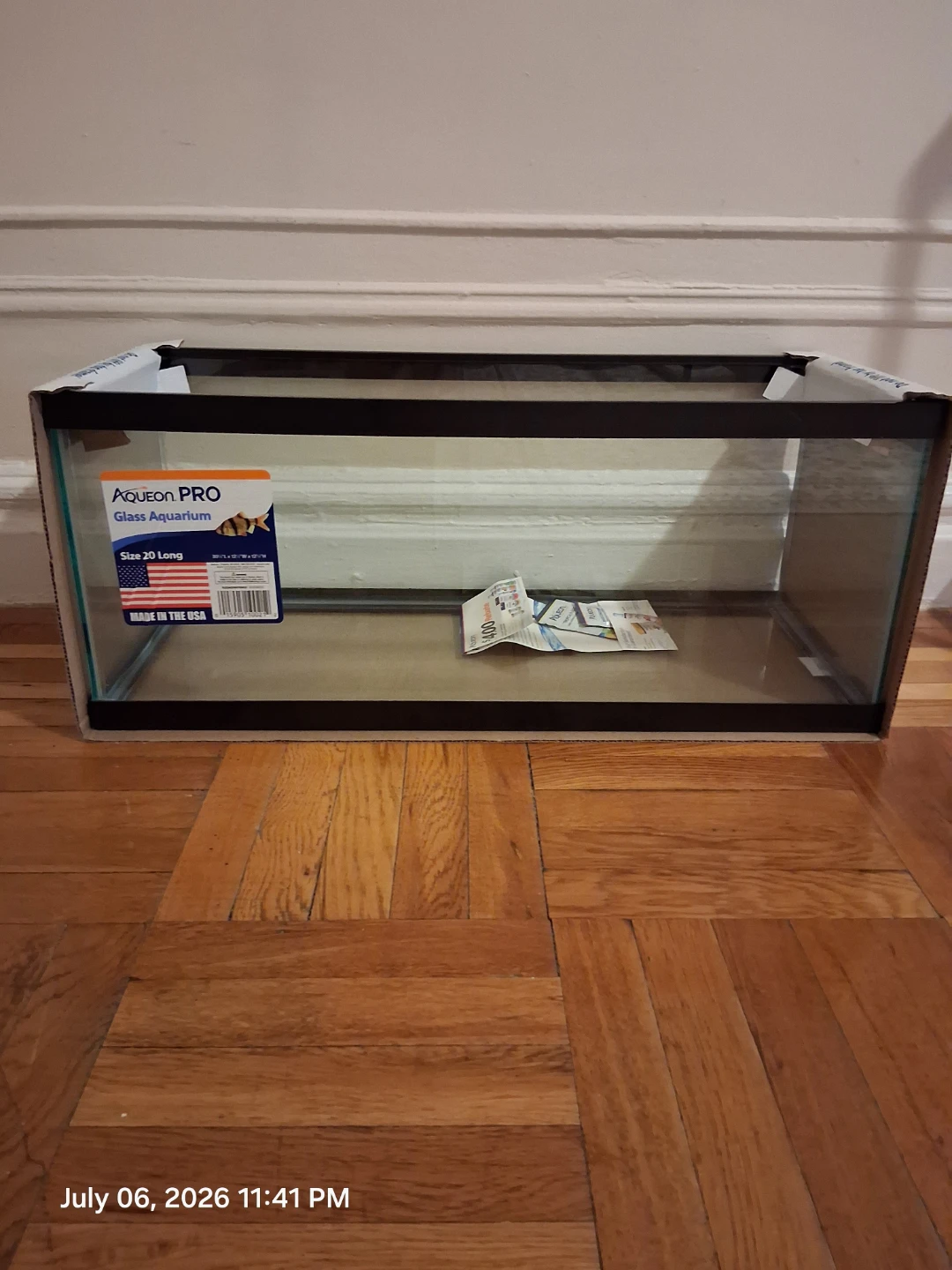 Aqueon PRO Glass Aquarium 20 Gallon Long