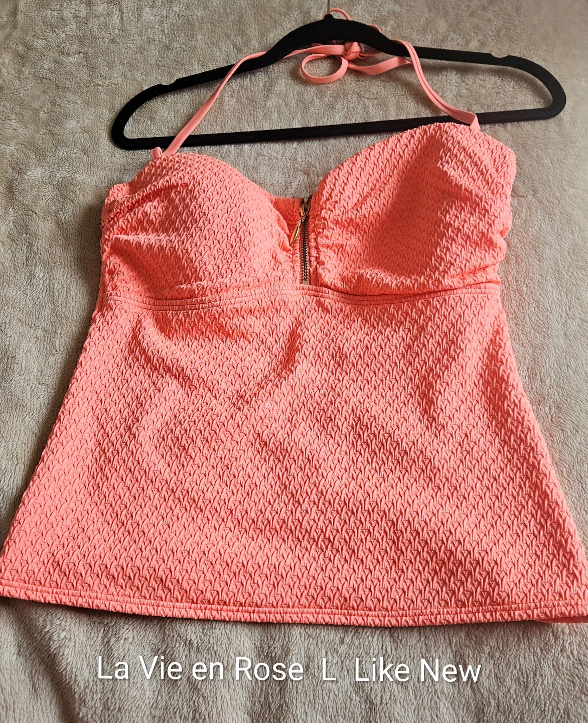 La Vie en Rose Tankini Top Size L
