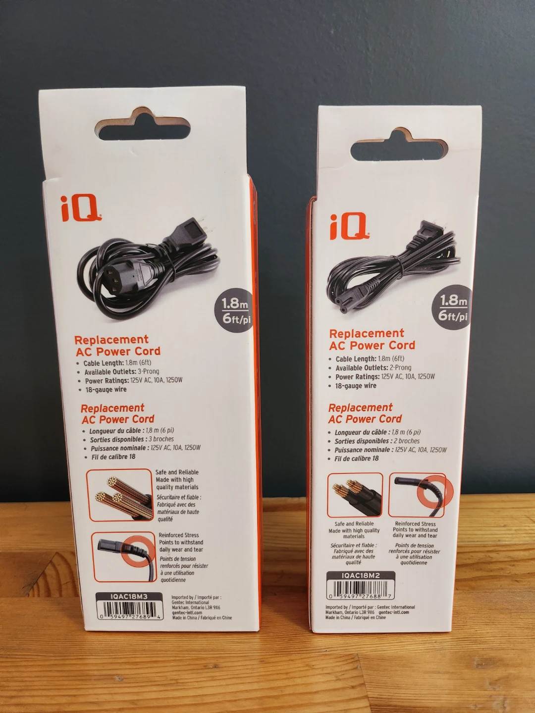 iQ Replacement AC Power Cords - Grounded and Non-Polarized - photo 4