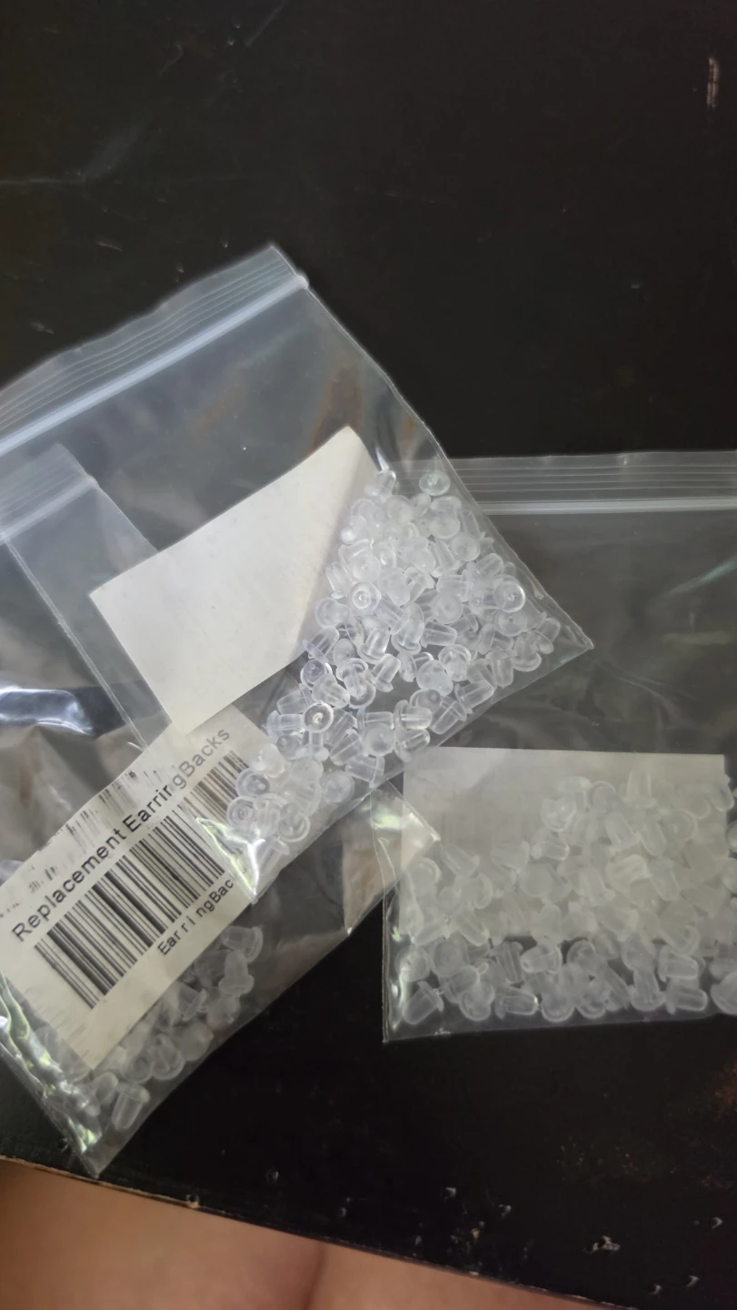 5 packs of Small Clear Earring Backs - photo 2