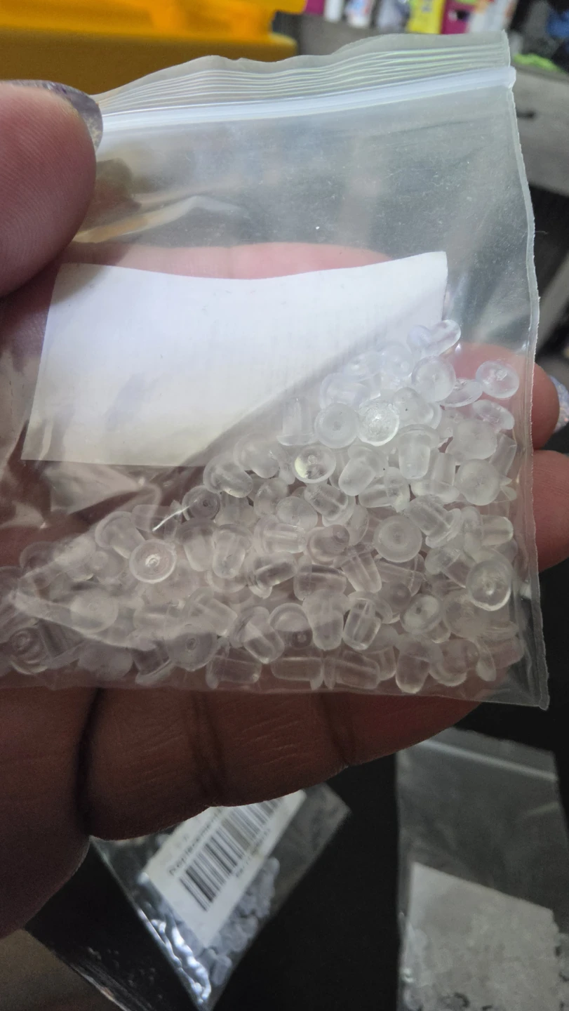 5 packs of Small Clear Earring Backs - photo 3