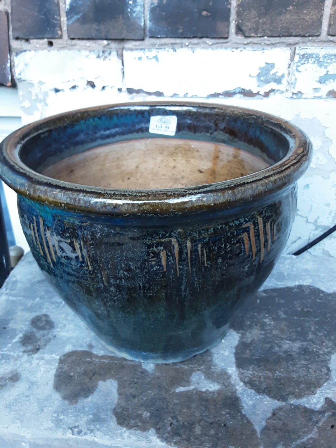 Glazed Ceramic Planter Pot 9 inch