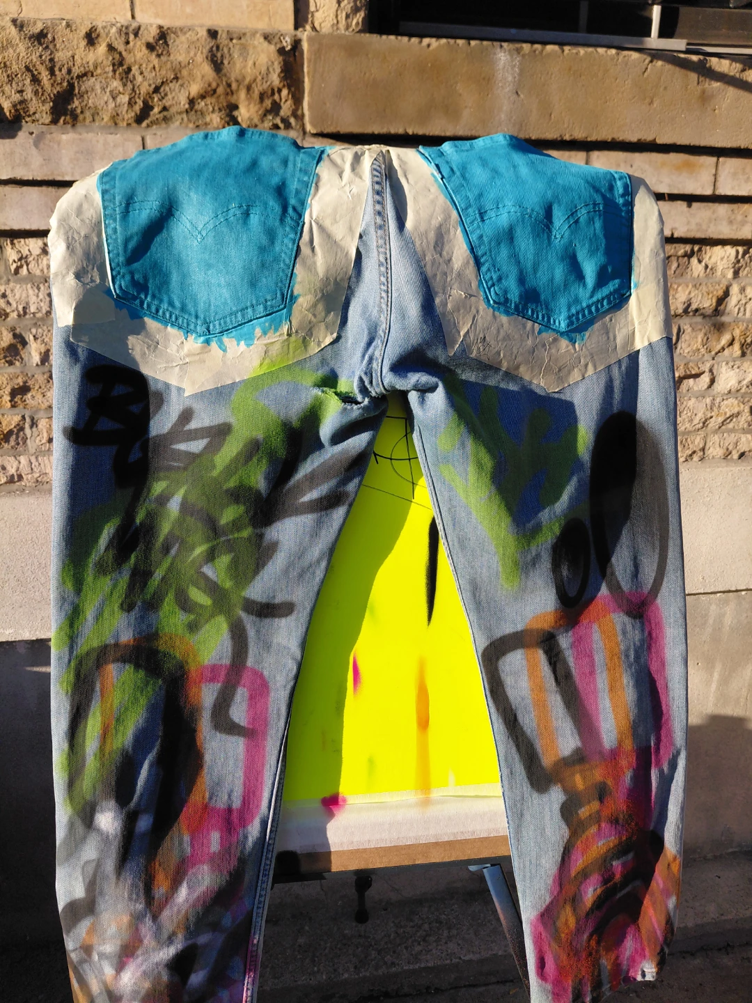 Custom Painted Levi's Jeans By Artist - photo 2