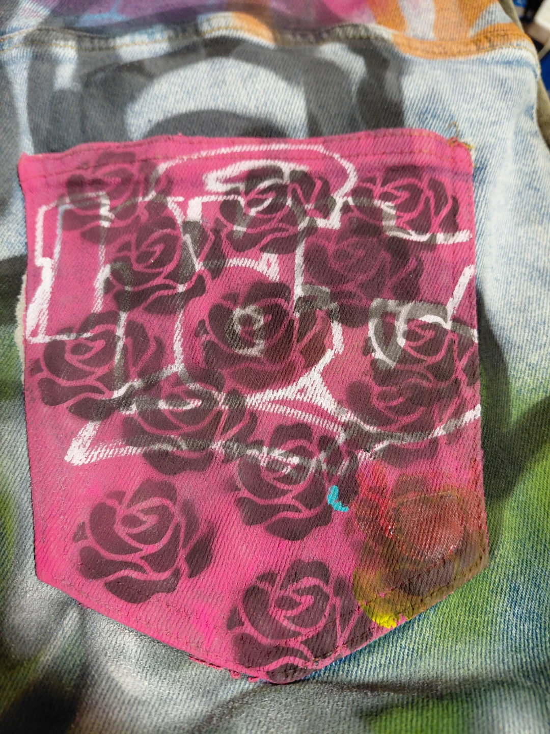 Custom Painted Levi's Jeans By Artist - photo 5