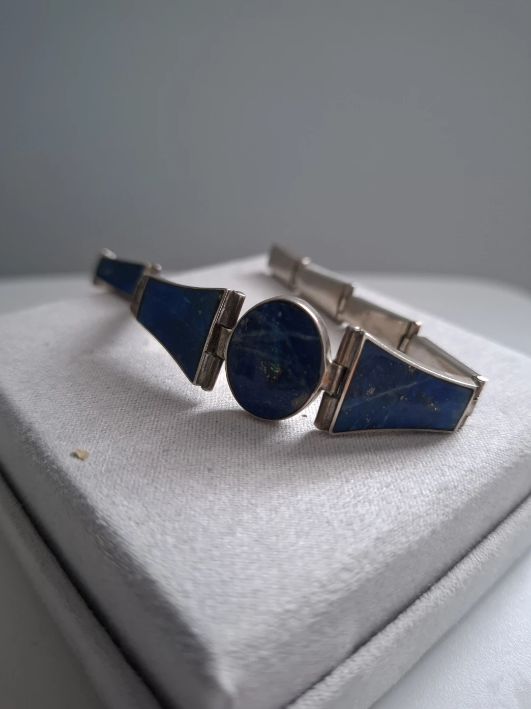 Sterling Silver Lapis Lazuli Bracelet