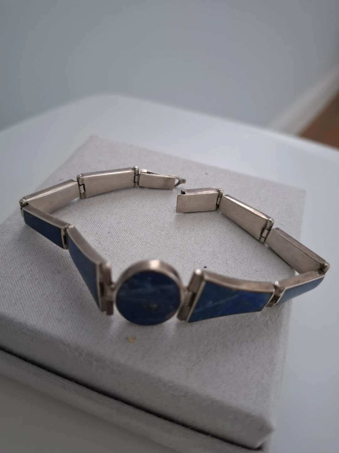 Sterling Silver Lapis Lazuli Bracelet - photo 2