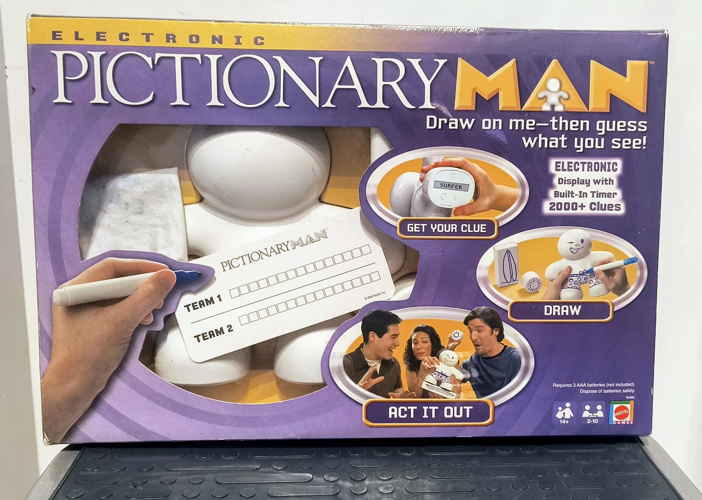 Mattel Electronic Pictionary Man Board Game