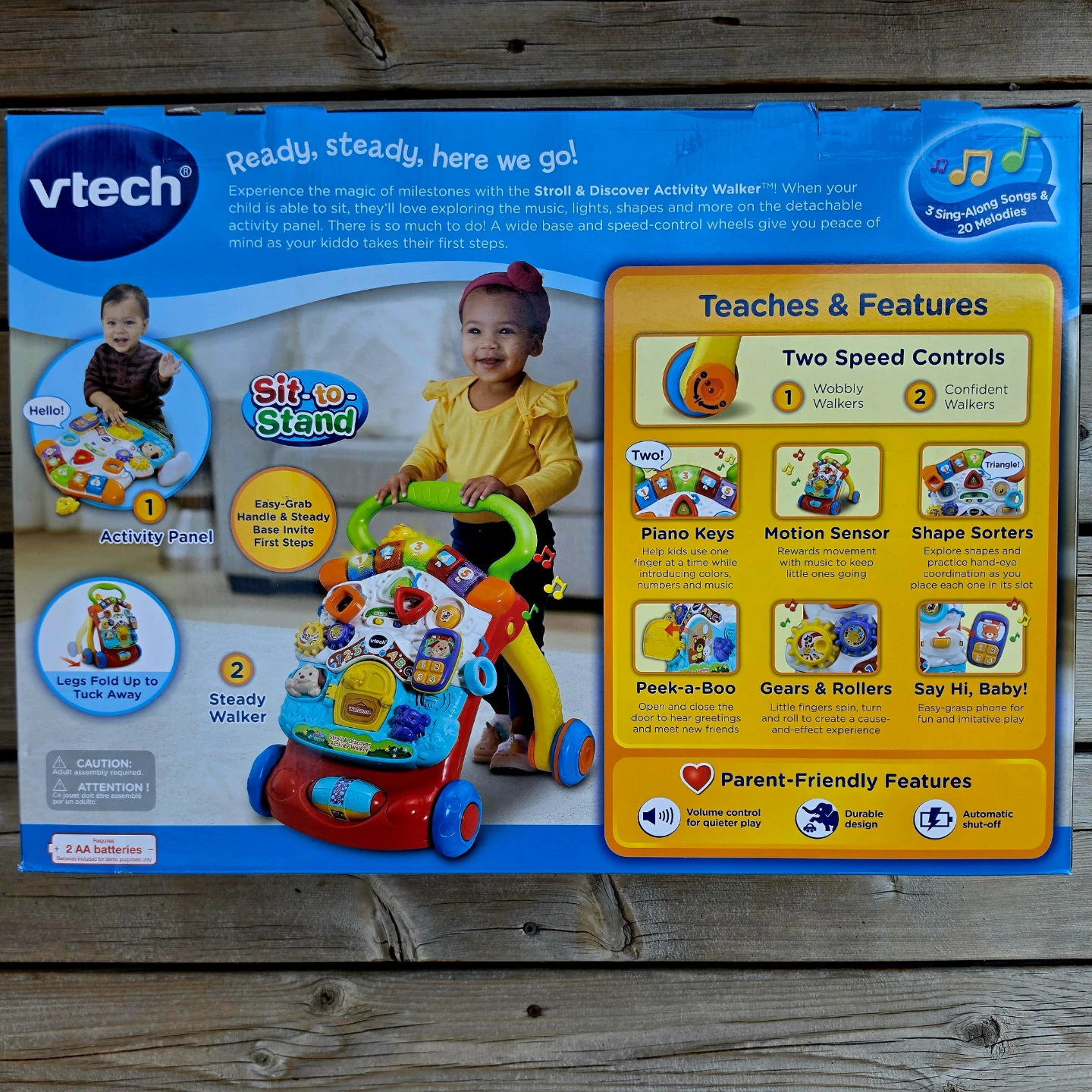 VTech Sit-to-Stand Stroll & Discover Activity Walker - New - photo 2