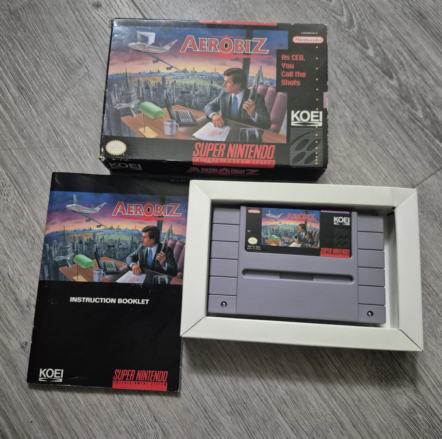 Aerobiz Super Nintendo SNES Game - photo 2