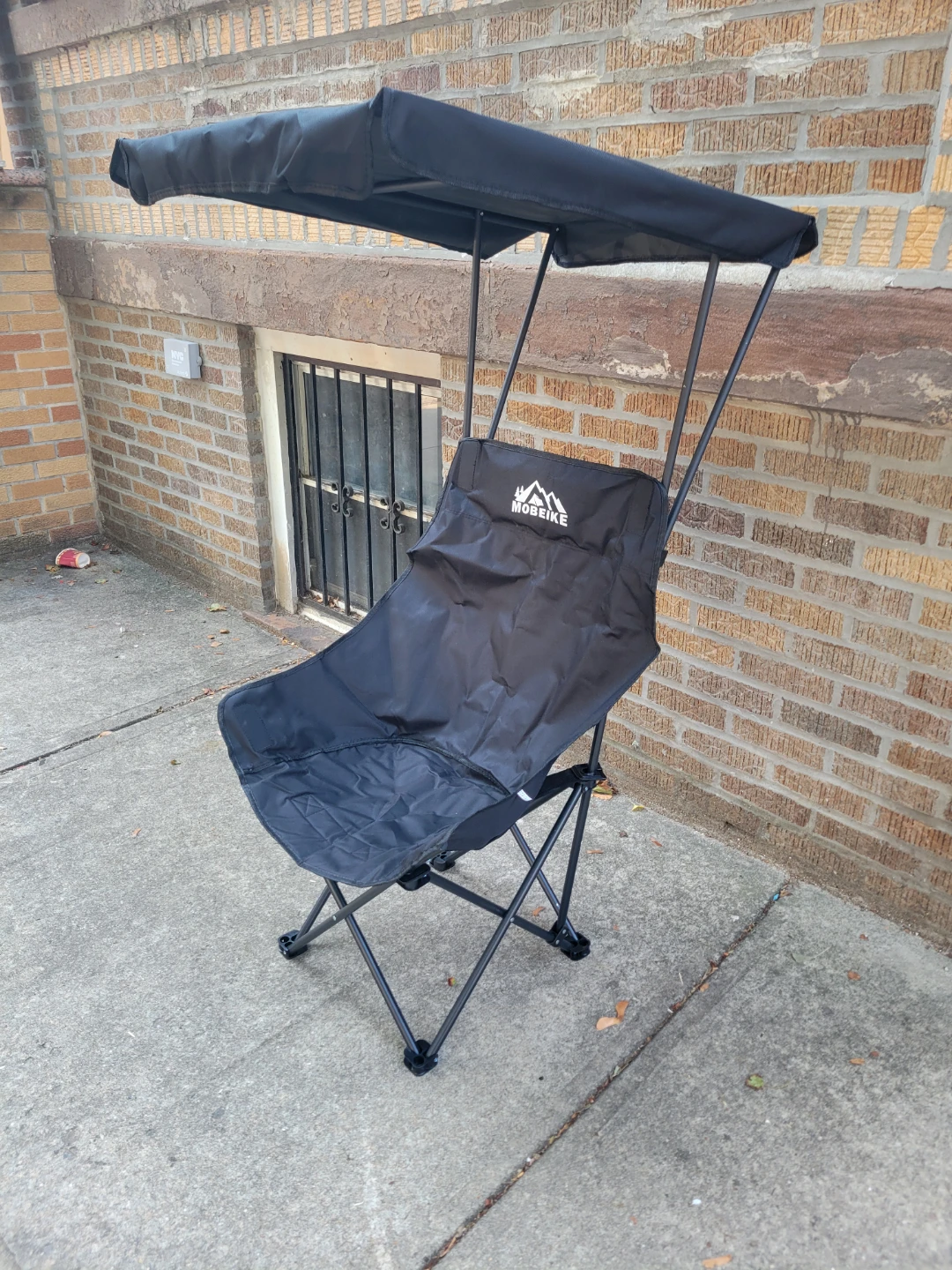 Brand new. MOBEIKE Black Camping Chair with Canopy - photo 2