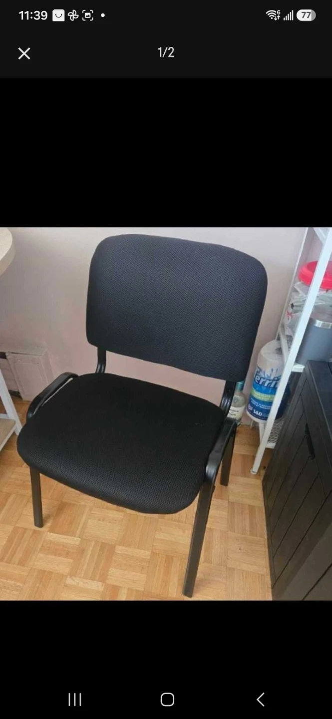 Dinning table and two chairs - photo 3