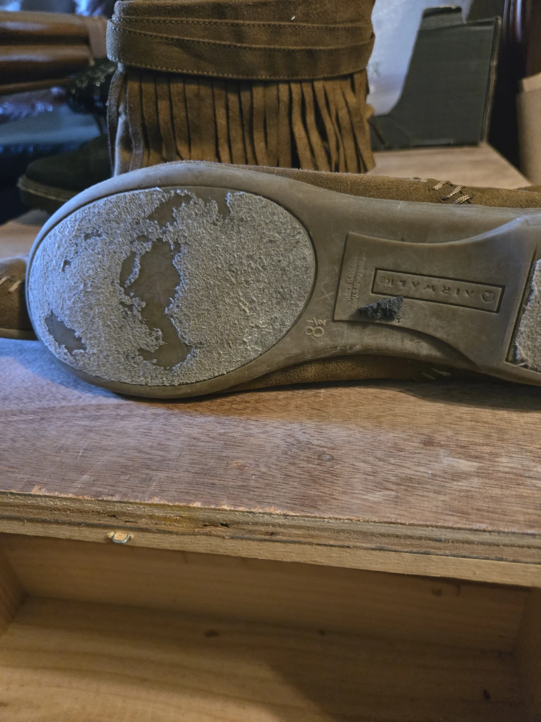 Airwalk Suede Fringe Moccasin Boots - photo 3