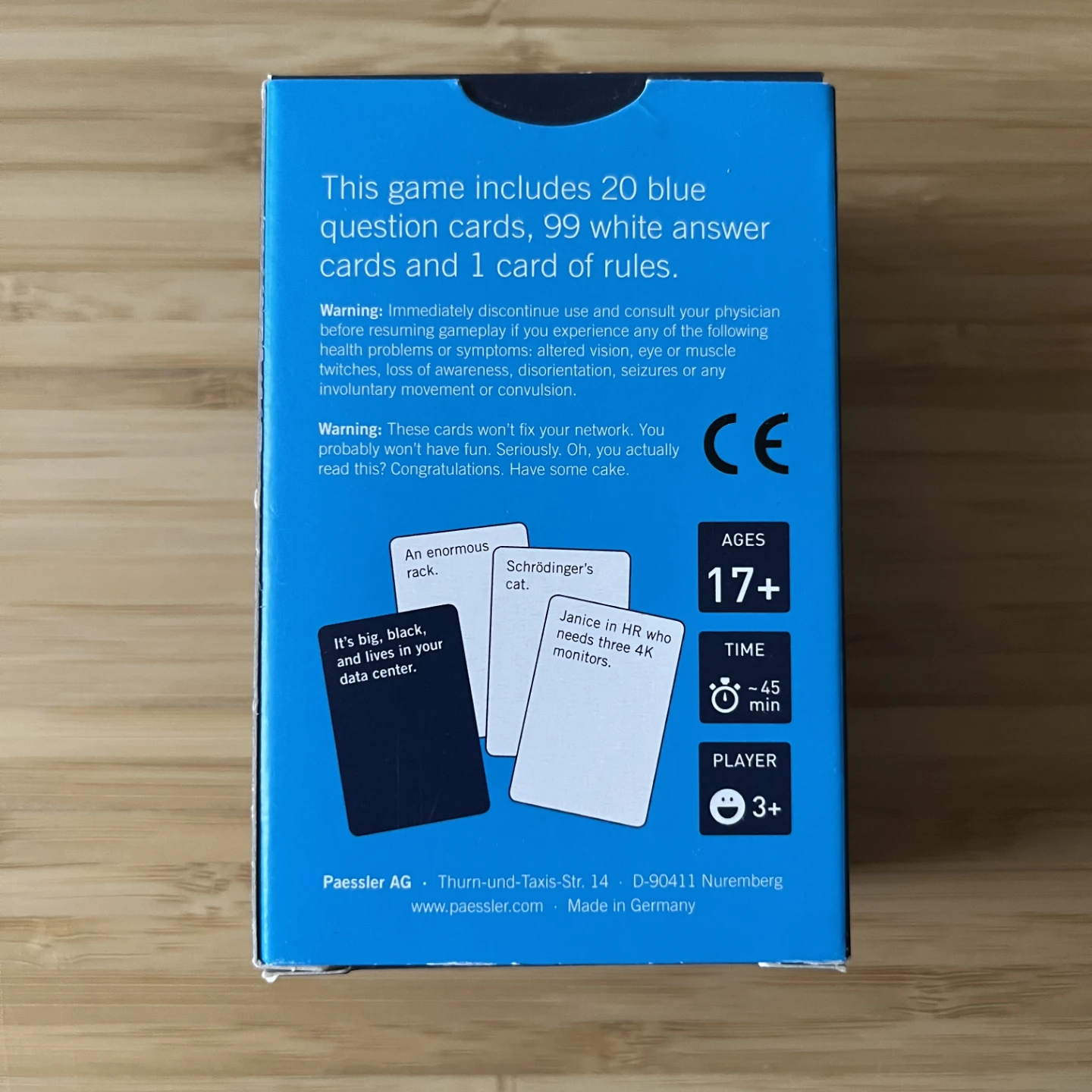 The Game Against Downtime Card Game by Paessler - photo 2