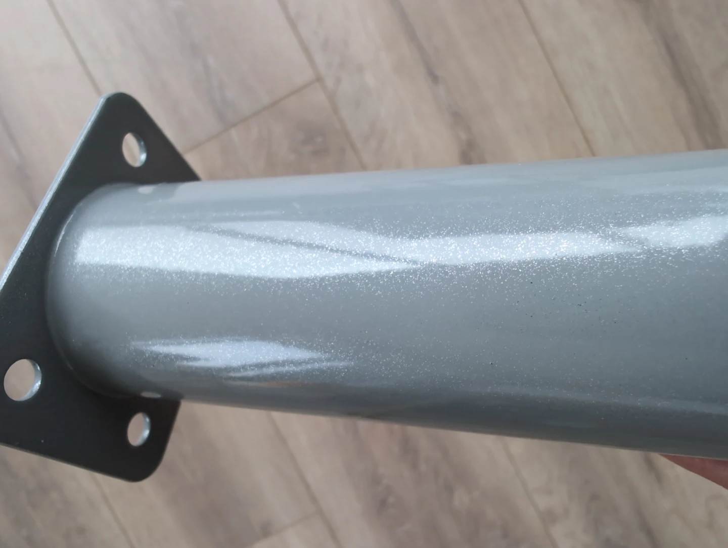 Set of 4 Grey Metal extendable Table Legs with Screws - photo 3