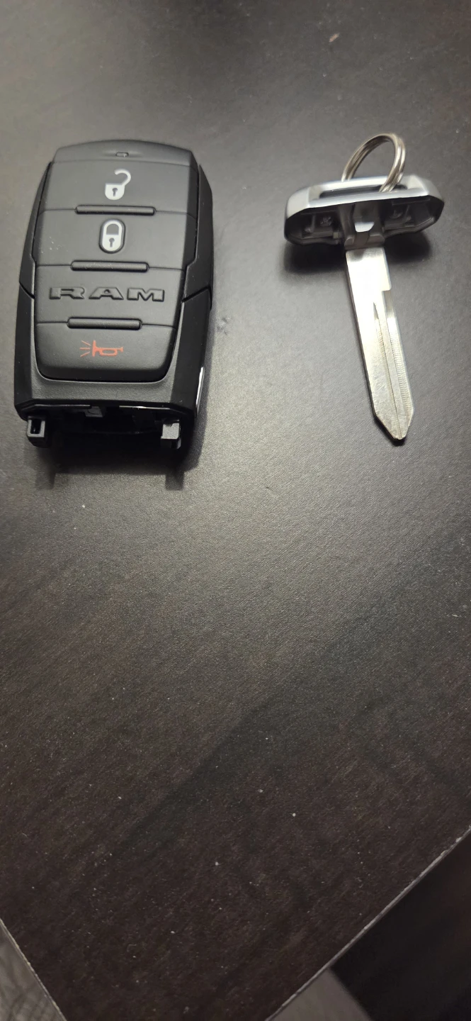 RAM Key Fob and Emergency Key
