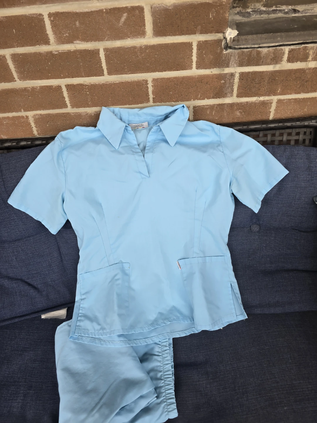 Genny's Nursing Uniform Blue Scrub set size S